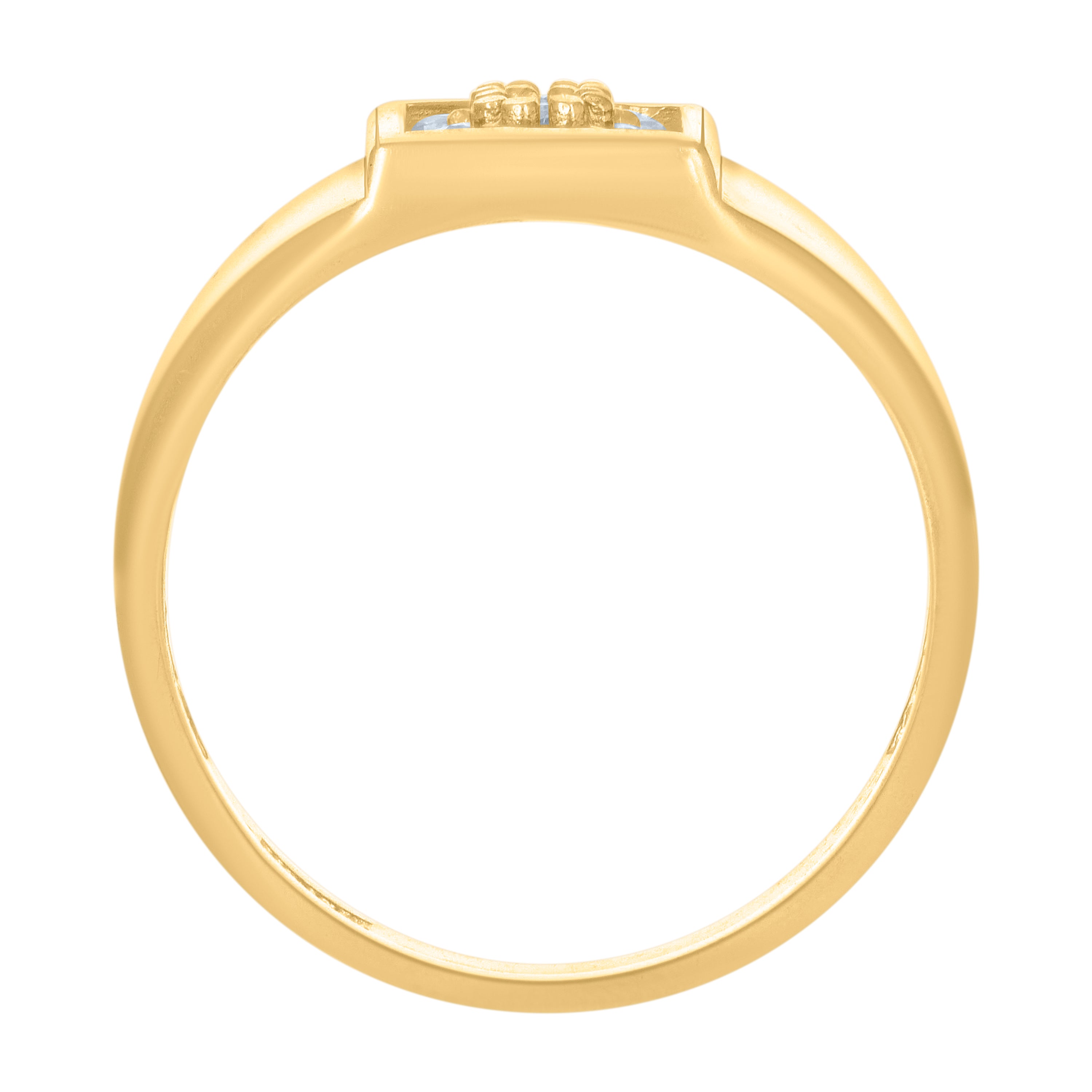 10kt Two-tone Gold Womens Cubic-Zirconia Anos 15 Quinceanera Charm Pendant