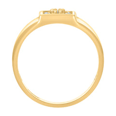 10kt Two-tone Gold Womens Cubic-Zirconia Anos 15 Quinceanera Charm Pendant