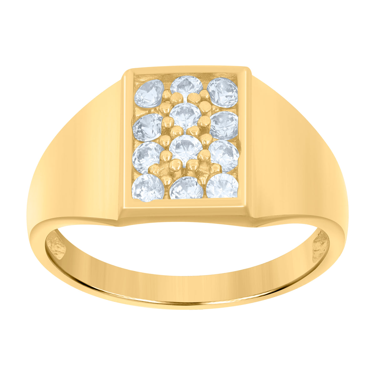 10kt Two-tone Gold Womens Cubic-Zirconia Anos 15 Quinceanera Charm Pendant