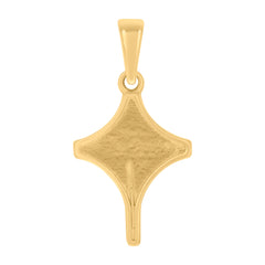 10kt Two-tone Gold Mens Medusa Egyptian Fashion Charm Pendant