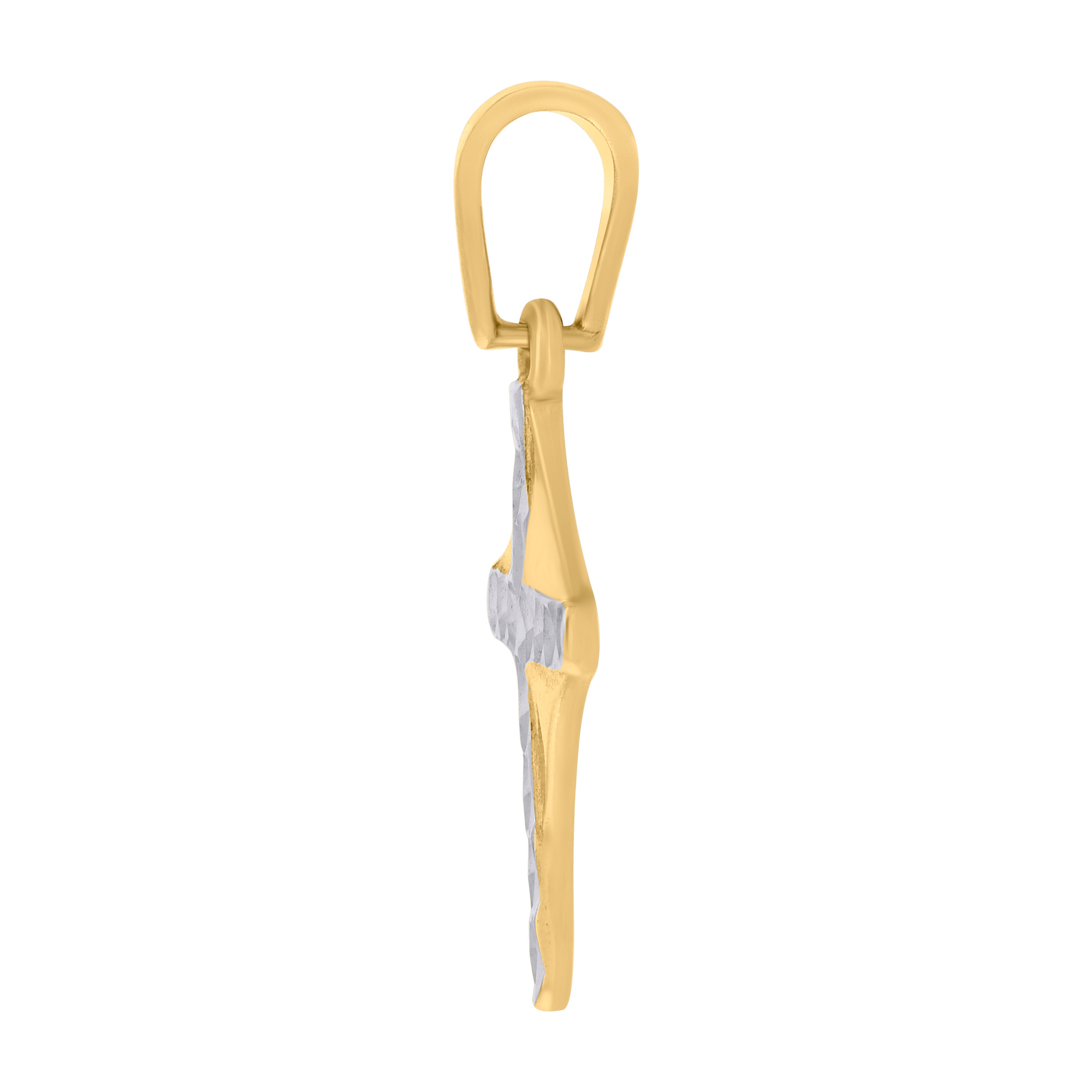 10kt Two-tone Gold Mens Medusa Egyptian Fashion Charm Pendant
