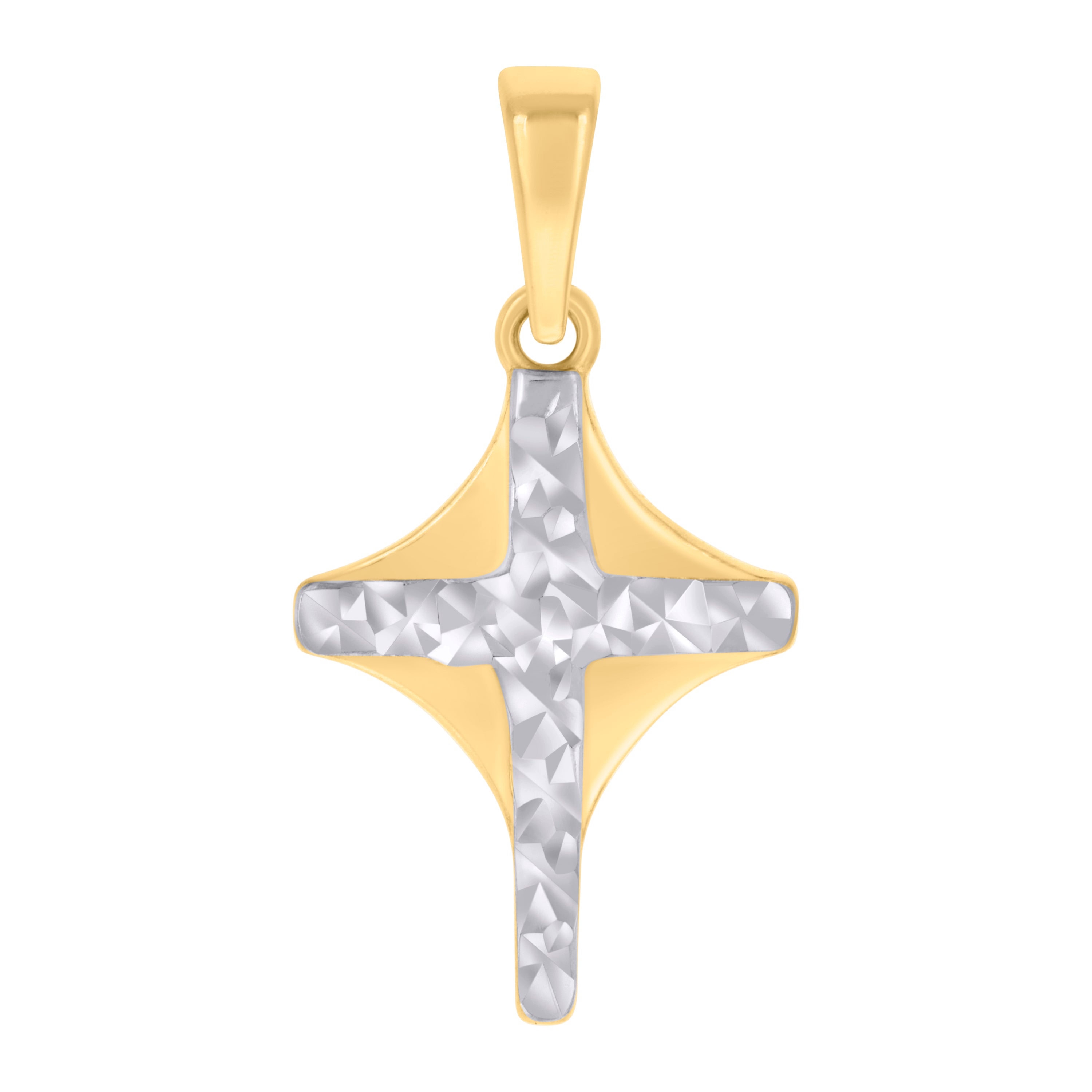 10kt Two-tone Gold Mens Medusa Egyptian Fashion Charm Pendant