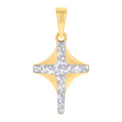 10kt Two-tone Gold Mens Medusa Egyptian Fashion Charm Pendant