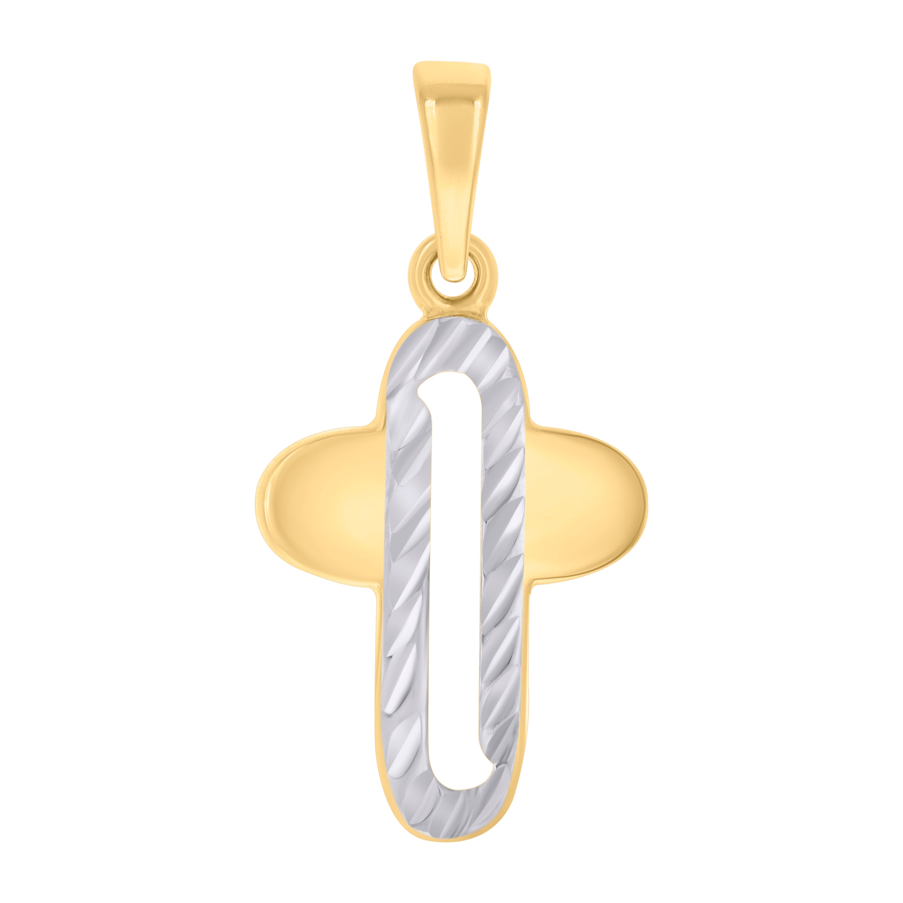 10kt Two-tone Gold Mens Medusa Egyptian Fashion Charm Pendant