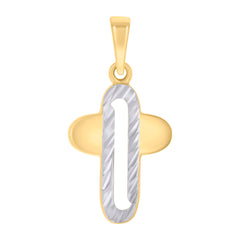 10kt Two-tone Gold Mens Medusa Egyptian Fashion Charm Pendant