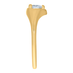 14kt Yellow Gold Baby Cubic-Zirconia Heart Ring
