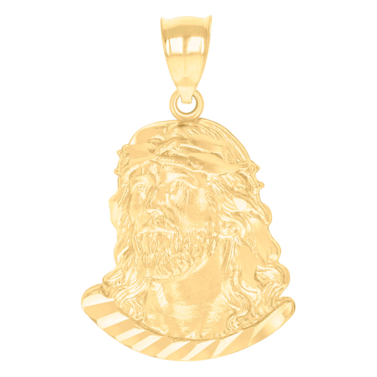 10kt Yellow Gold Womens Cubic-Zirconia Double Heart Charm Pendant