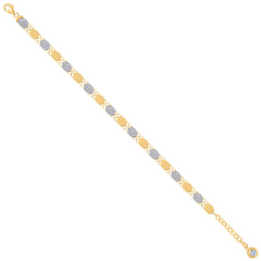 10kt Two-Tone Gold Unisex Cubic-Zirconia Crucifix Jesus Religious Charm Pendant