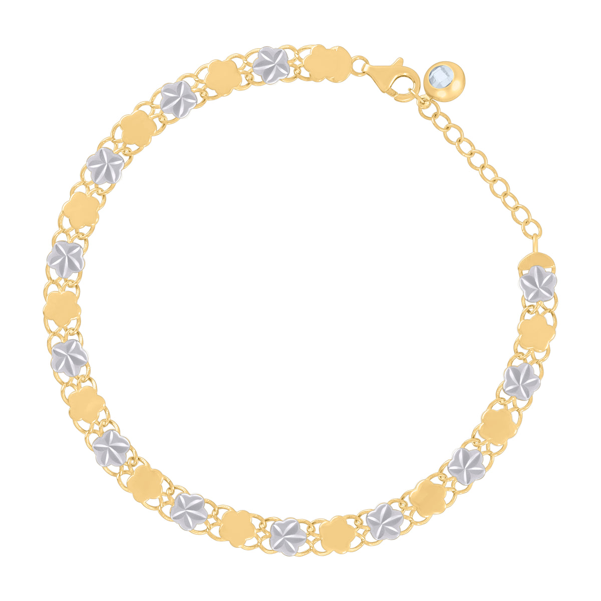 10kt Two-tone Gold Unisex INRI Crucifix Cross Religious Charm Pendant