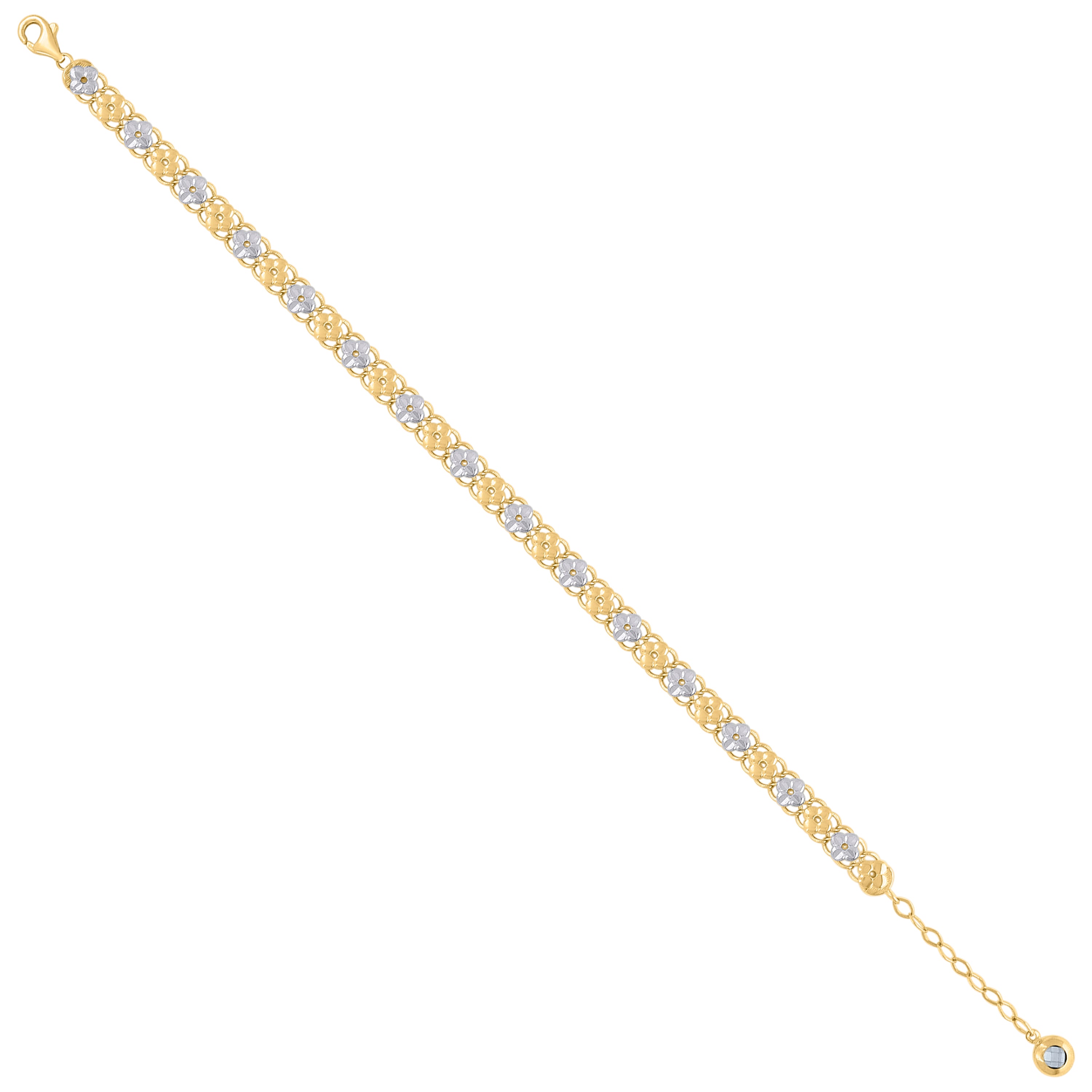 10kt Two-tone Gold Unisex INRI Crucifix Cross Religious Charm Pendant