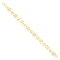 10kt Yellow Gold Womens Cubic-Zirconia Heart Charm Pendant