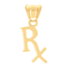 10kt Yellow Gold Unisex Prescription Symbol Occupation Charm Pendant