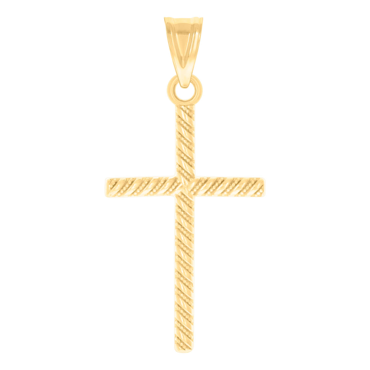 14kt Yellow Gold Womens Cross Religious Charm Pendant
