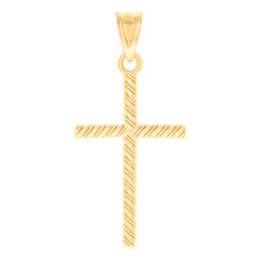 14kt Yellow Gold Womens Cross Religious Charm Pendant