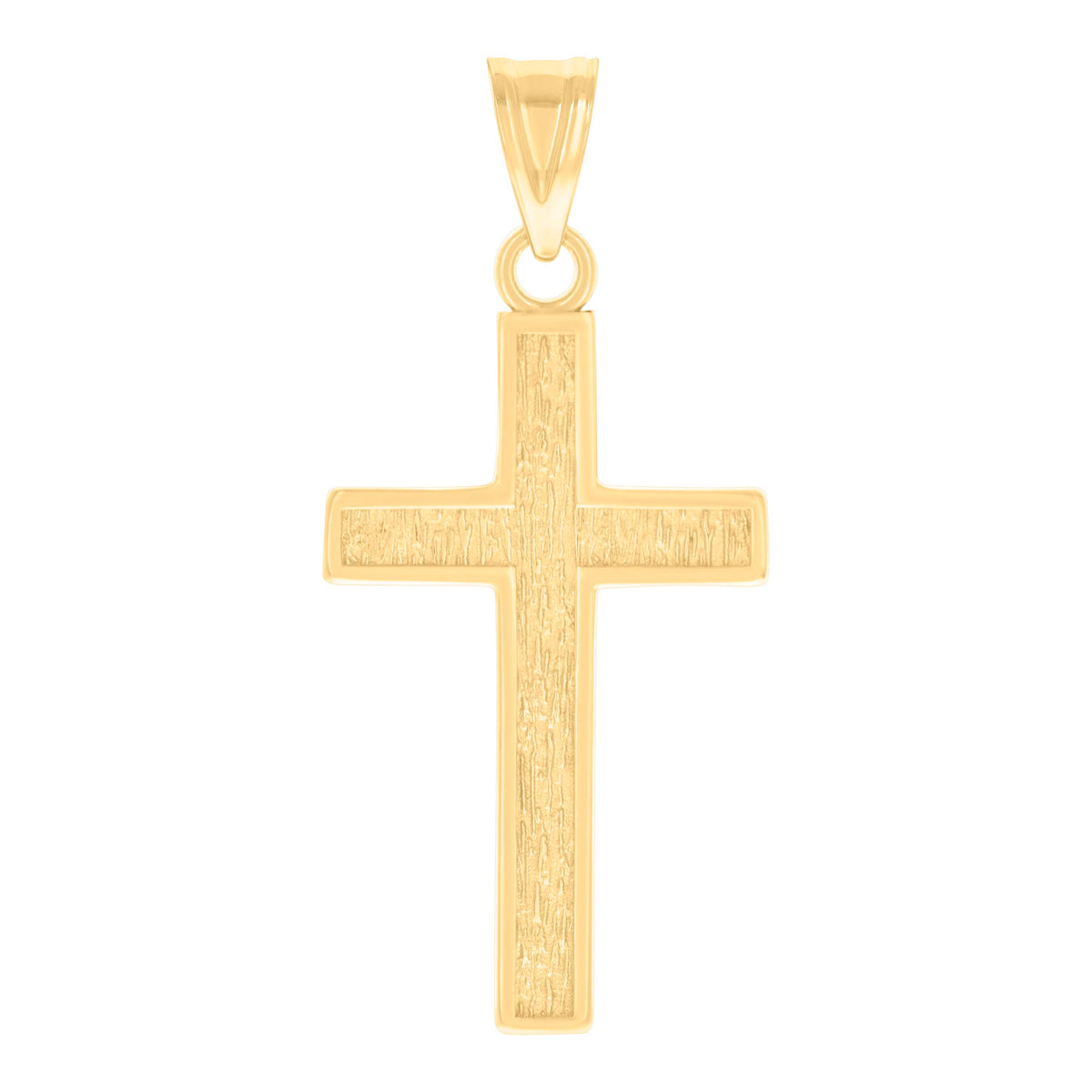 14kt Yellow Gold Unisex Cross Religious Charm Pendant