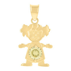10kt Yellow Gold Womens Cubic-Zirconia Crown Fashion Charm Pendant