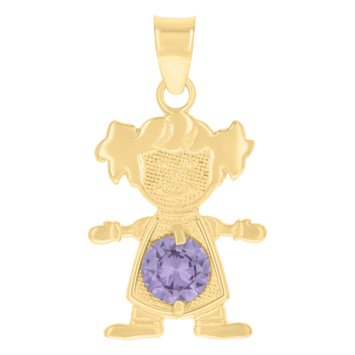 10kt Yellow Gold Womens Cubic-Zirconia Crown Fashion Charm Pendant