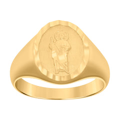 10kt Yellow Gold Mens St. Jude Religious Ring
