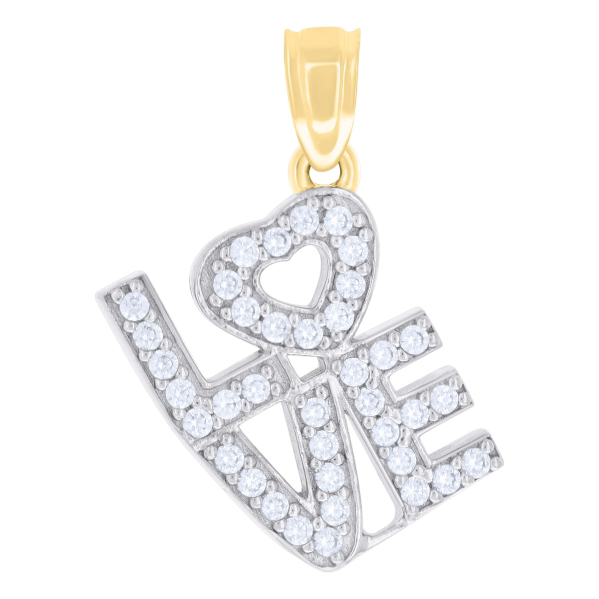 10kt Yellow Gold Womens Cubic-Zirconia Duo Bridal Ring Set Ring