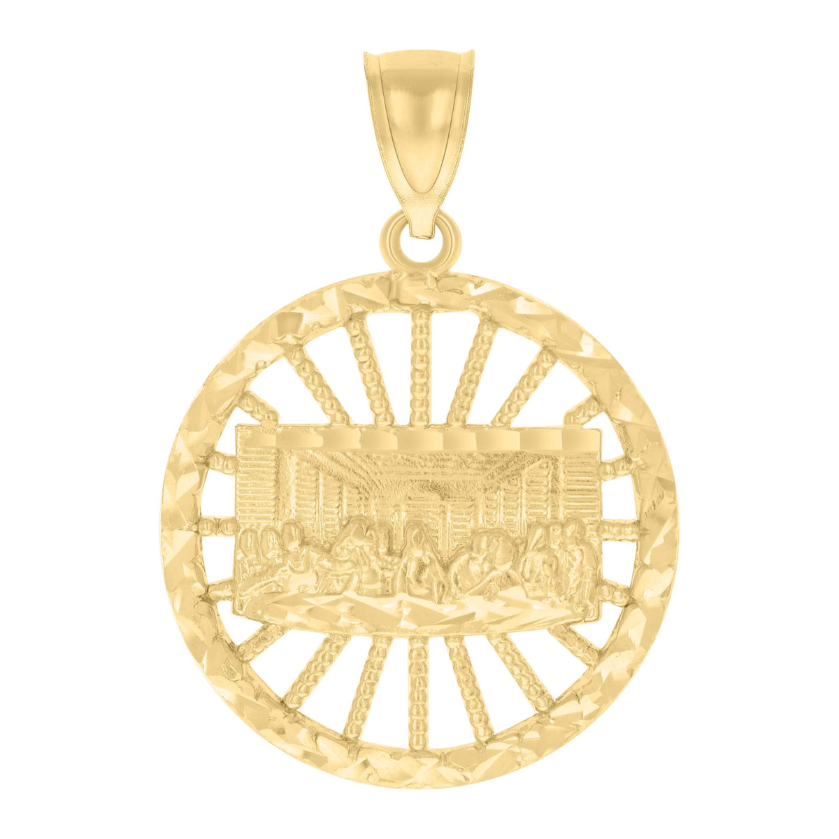 10kt Yellow Gold Womens Cubic-Zirconia Oval Photo Frame Charm Pendant