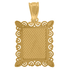 10kt Two-tone Gold Unisex Cross Religious Charm Pendant