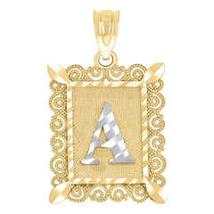 10kt Two-tone Gold Unisex Cross Religious Charm Pendant