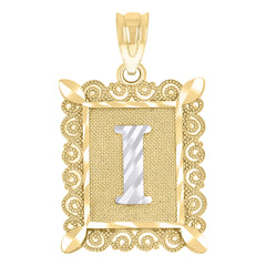 10kt Tri-Color Gold Unisex Cubic Zirconia Cubic-Zirconia Religious Oval Charm Pendant