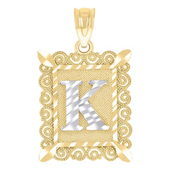 10kt Tri-Color Gold Unisex Cubic Zirconia Cubic-Zirconia Religious Oval Charm Pendant