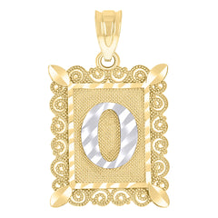 10kt Tri-Color Gold Unisex Cubic Zirconia Cubic-Zirconia Saint Barbara Religious Oval Charm Pendant