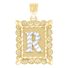 10kt Tri-Color Gold Unisex Cubic Zirconia Cubic-Zirconia Saint Jude Religious Oval Charm Pendant