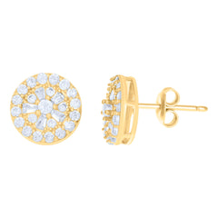 10kt Yellow Gold Womens Flower Fashion Ring