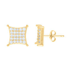 10kt Yellow Gold Womens Flying Heart Charm Pendant