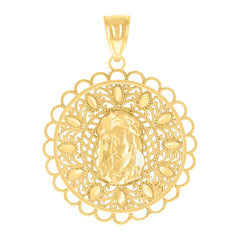 14Kt Yellow Gold Womens Jesus Religious Charm Pendant