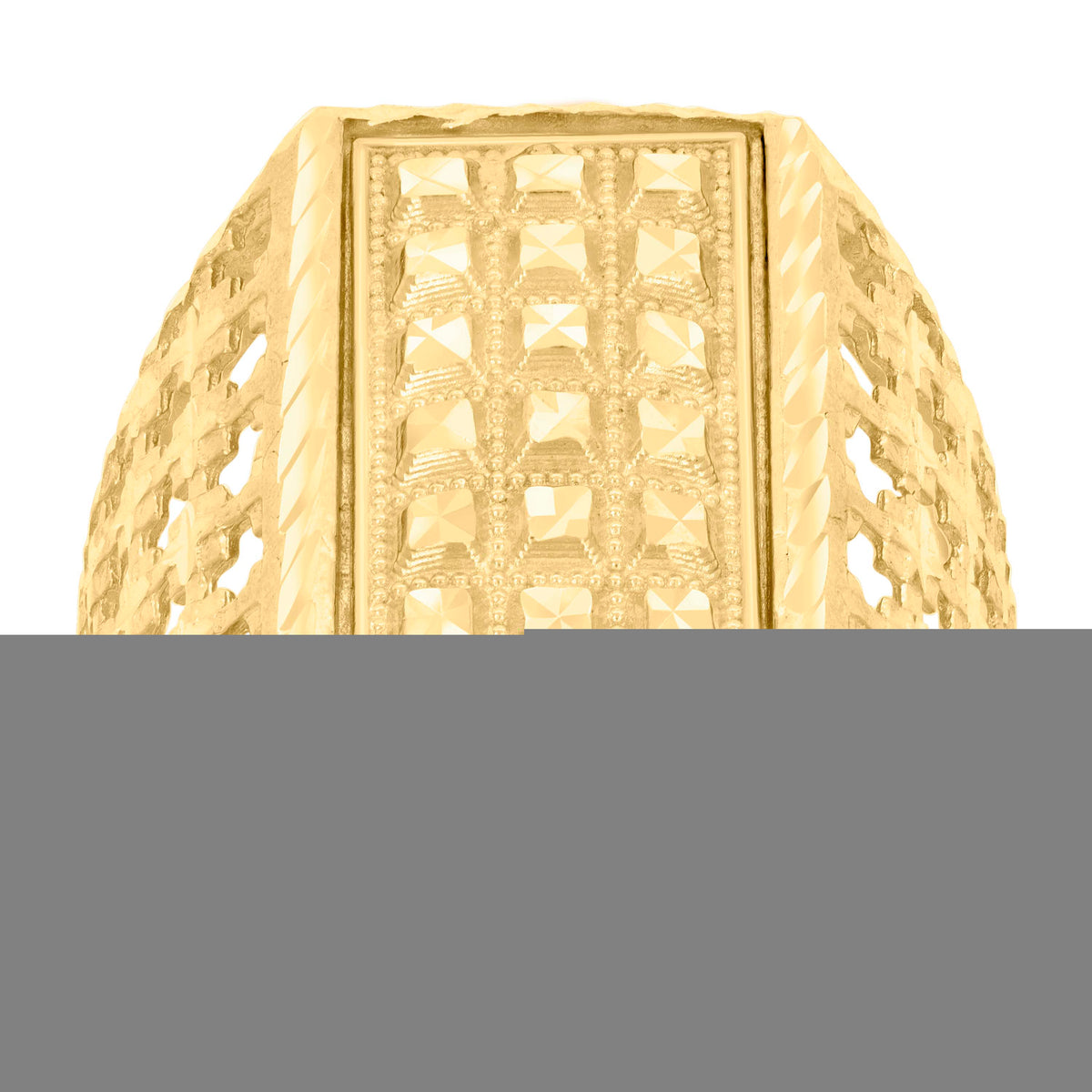 10kt Yellow Gold Mens Fashion Ring