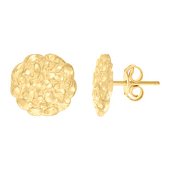 10kt Yellow Gold Womens Fashion Stud Earrings