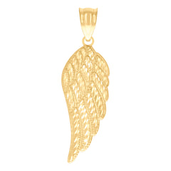 10kt Yellow Gold Womens Angel Wing Angel Charm Pendant