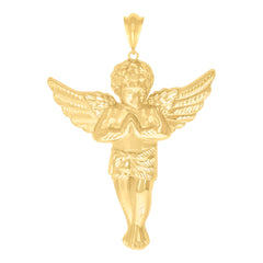 10kt Yellow Gold Womens Cubic-Zirconia Heart Charm Pendant