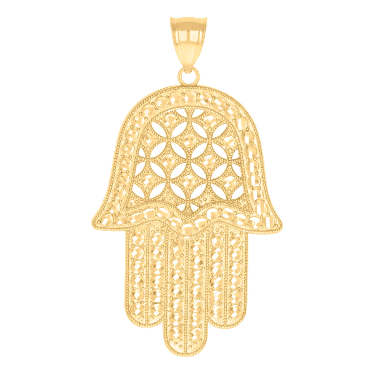 10kt Yellow Gold Womens Cubic-Zirconia Heart Charm Pendant