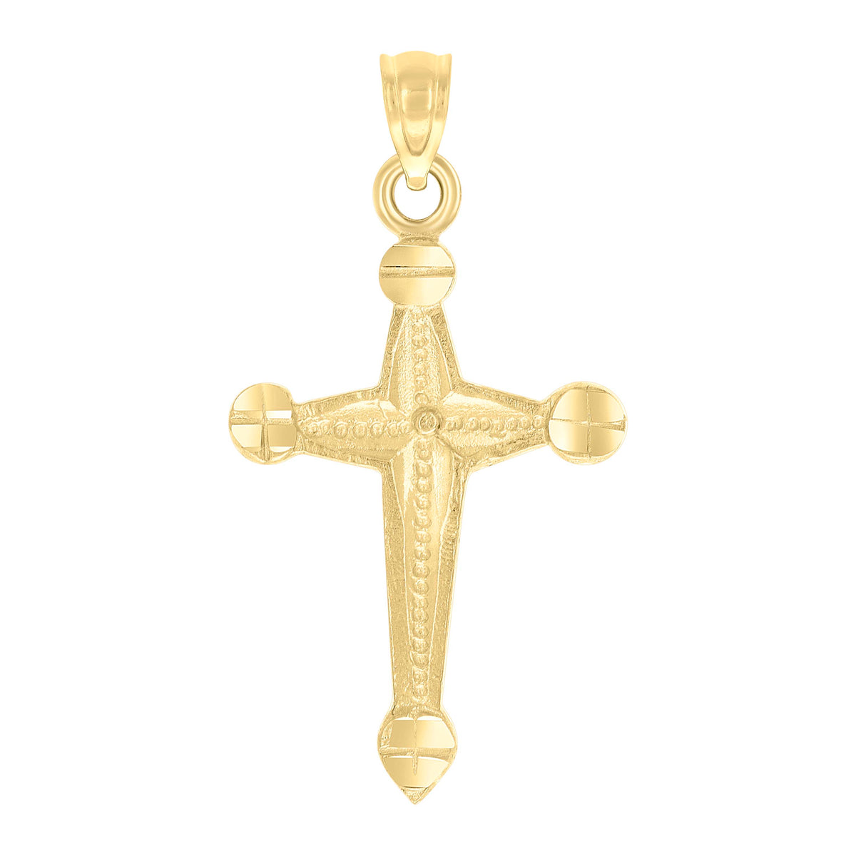 10Kt Two-Tone Gold Unisex Initial Alphabet C Ring