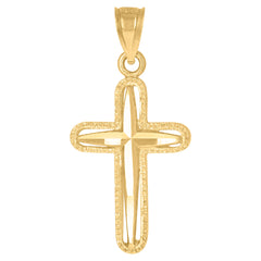 10kt Two-tone Gold Unisex Initial Alphabet H Ring