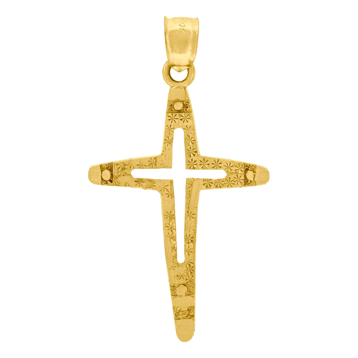 10Kt Two-Tone Gold Unisex Initial Alphabet B Ring