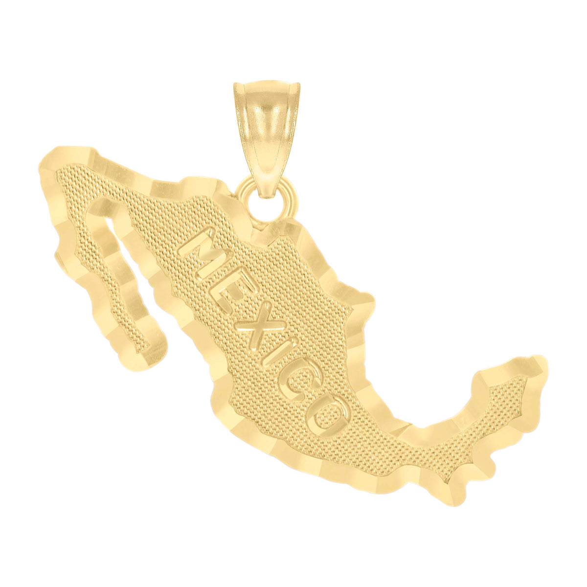 10kt Yellow Gold Womens Mexico Country Charm Pendant