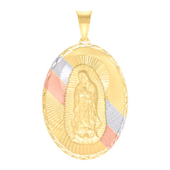10kt Yellow Gold Womens Diamond-Cut Caridad Del Cobre Religious Ring