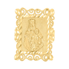 10kt Yellow Gold Womens Diamond-Cut Textured Initial Letter T Band Ring