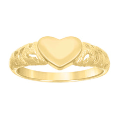 14kt Yellow Gold Heart Love Baby Ring
