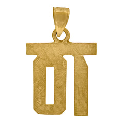 10kt Two-Tone Gold Mens Rifle Gun Charm Pendant