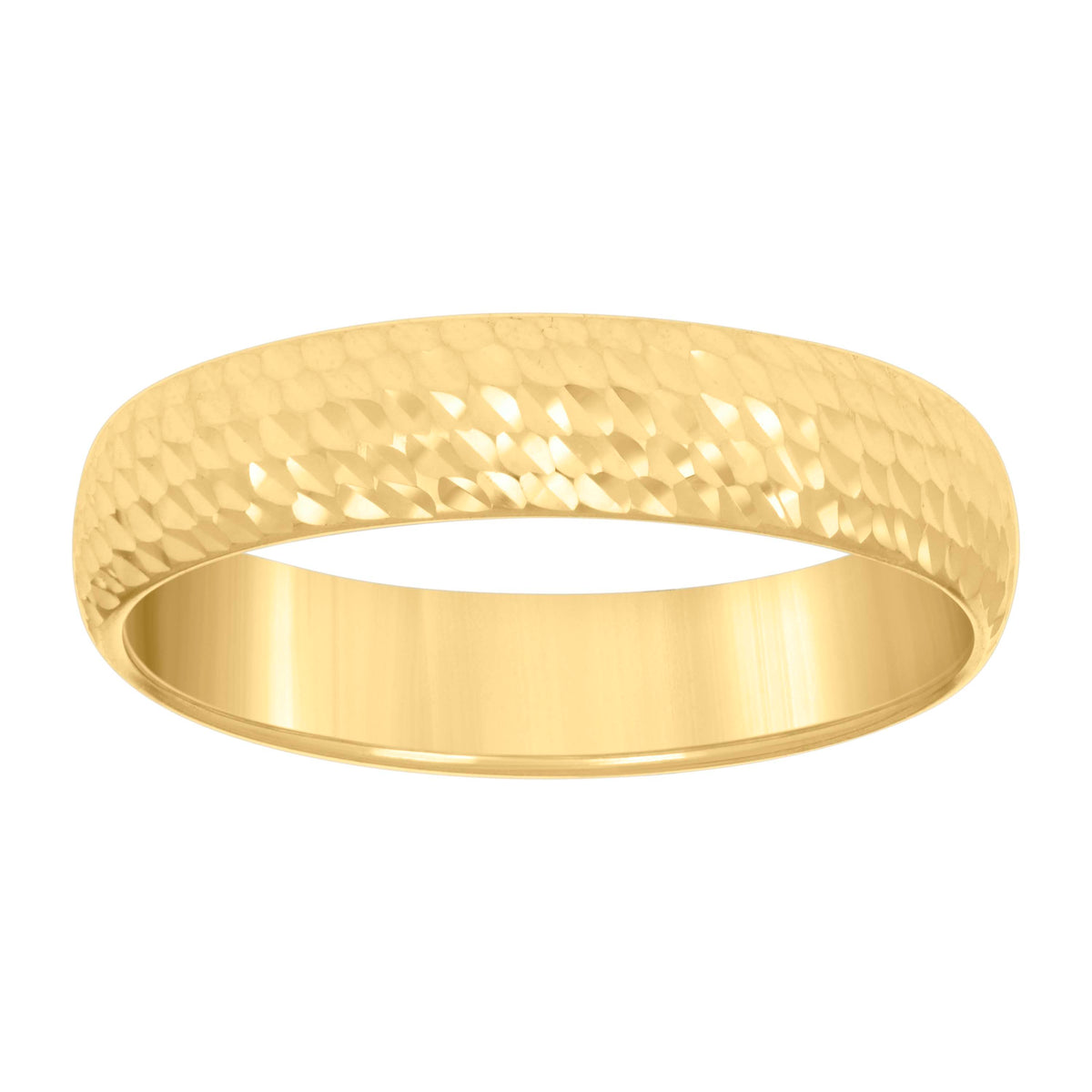 10kt Yellow Gold Mens 5mm Fashion Wedding Band Ring Size 9