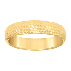 10kt Yellow Gold Mens 5mm Fashion Wedding Band Ring Size 9