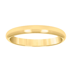 14kt Yellow Gold Unisex 3mm Comfort Fit Hollow Wedding Band Ring Size 12