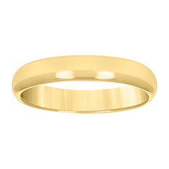 14kt Yellow Gold Mens Hollow Comfort Fit Wedding Band Ring Size 6